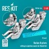 RESKIT RSF48-0164 Rafale B pilots sitting in ejection seats for Revell kit (2 pcs) (3D Printed) (1/48)